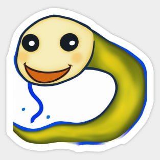 Cute Eel Drawing Sticker